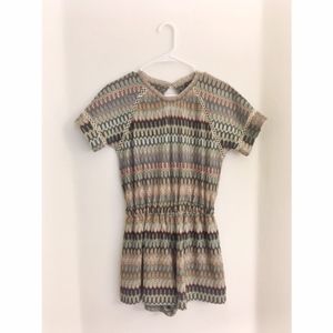 Muted Topshop Romper With Open Back